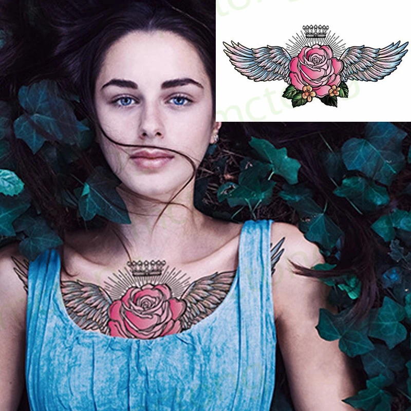 Временная модная Татуировка ювелирные изделия наклейка на тело бабочка птица