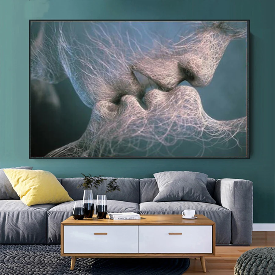 

Новая популярная полная квадратная круглая алмазная живопись «сделай сам» абстрактный поцелуй Алмазная вышивка крестиком из смолы украше...