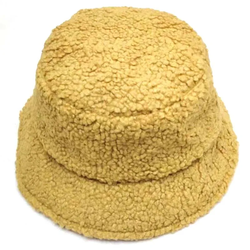 

Панама из шерпы в Корейском стиле со звездами, брендовая теплая Складная Кепка с большими полями для женщин на осень и зиму