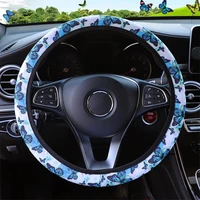 38cm car steering wheel cover butterfly printed steering wheel cover auto steering wheel cover accessory