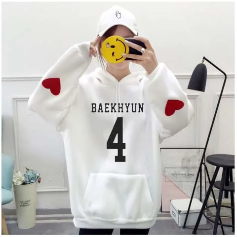 Новый kpop EXO аналогичный параграф свитер Лу Хан сехун CHANYEOL BAEKHYUN Толстовка Harajuku