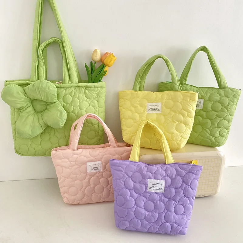 

Women Fashion Handbags Casual Shoulder Bag Girls Shopping Daily Bag Student School Book Totes Large Travel Soft Cotton Handbags