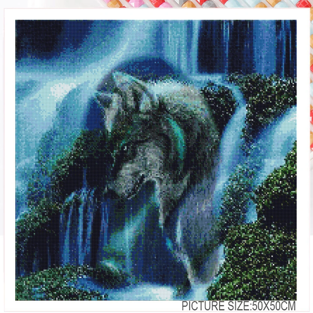 Алмазная 5d картина Водопад Набор для вышивки волк вышивка крестиком мозаика