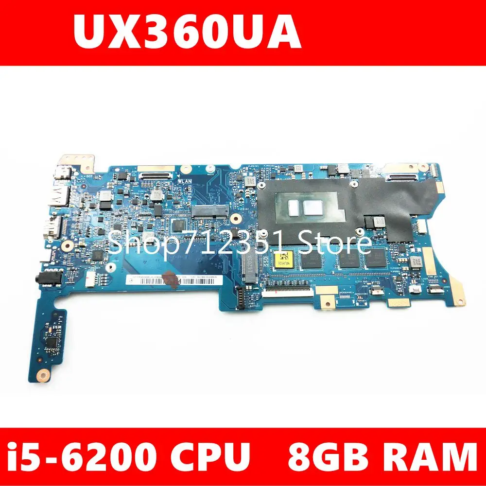 Günstig UX360UA Mit I5-6200 CPU 8GB RAM Mainboard REV 2,0 Für ASUS ZenBook UX360U UX360UA UX360UAK Motherboard 100% Getestet Arbeits