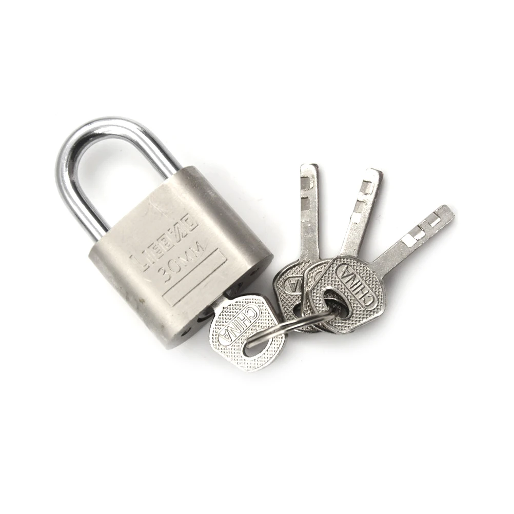 Практичный Золотой Серебряный тон с 3 ключами шкаф для багажа безопасности