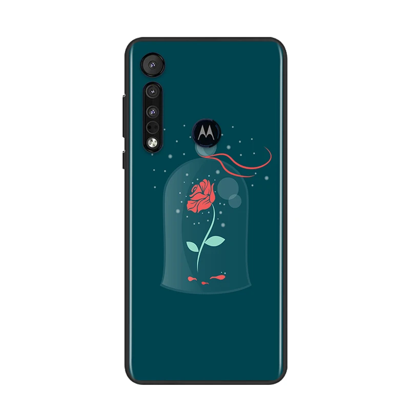 

Hot Beauty and the Beast For Motorola G9 G8 G Edge One E7 E6 Power Lite Marco Hyper Fusion Plus Play Black Phone Case