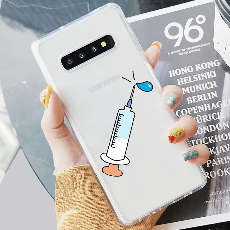Чехол для телефона из мягкого ТПУ Samsung S6 S7 Edeg S8 S9 Plus S10 + S10E Lite | Мобильные телефоны и