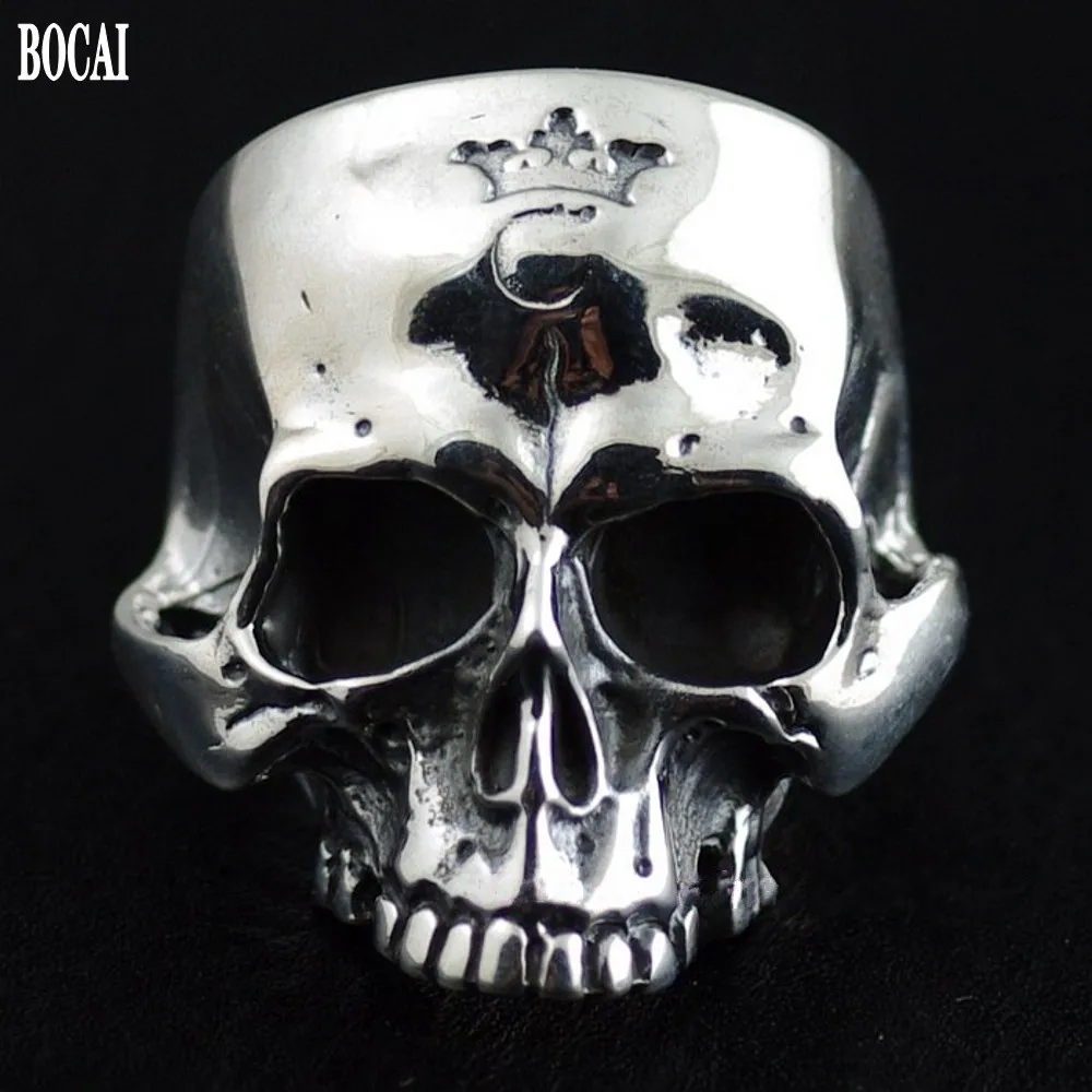 Мужские классические кольца из тайского серебра S925 пробы|skull ring|ring ringskull silver ring |