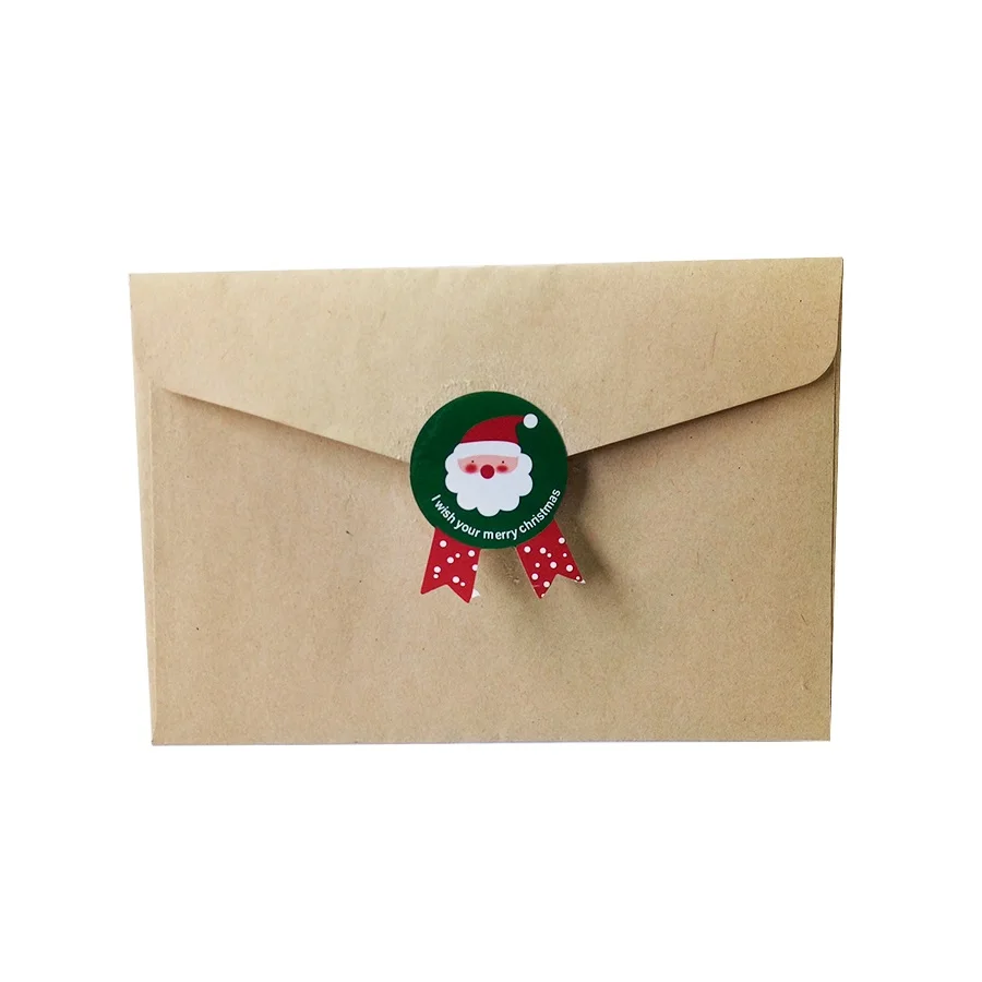 80 шт./лот красный и зеленый счастливая Рождественская медаль Уплотнительная