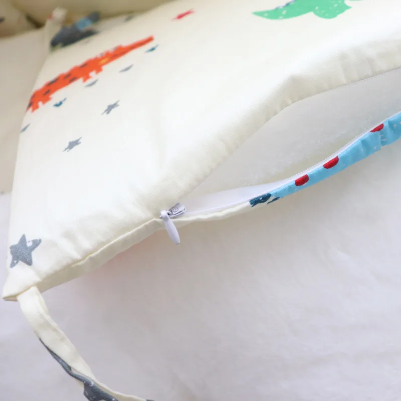 Baby Bedding Set For Boy Girl Nordic Cotton Baby Bed Linen For Newborns Kids Crib Bedding With Bumper Cot Kit Allow Custom Size