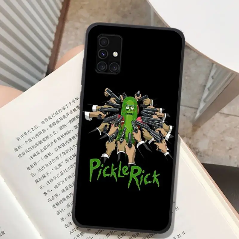 

Morty Funny Rick cucumber Phone Case for Samsung A91 01 10S 11 20 21 31 40 50 70 71 80 A2 CORE A10