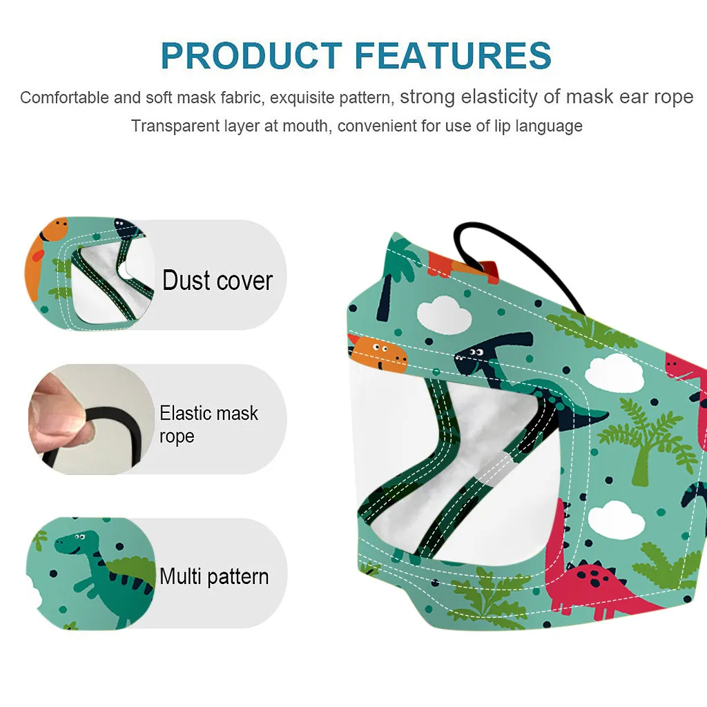 1 шт. детская наружная маска с прозрачным окошком видимая экспресс доставка для