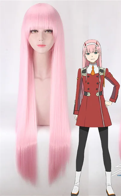 Красивый стиль розовый парик косплей одежда костюм аниме мультфильм дорогой в