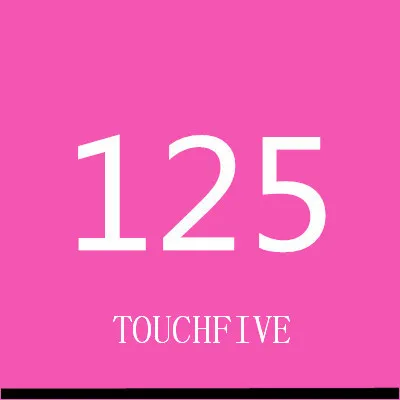 TOUCHFIVE 168 цветов одиночные художественные маркеры Кисть ручка эскиз на спиртовой основе маркеры двойная головка манга ручки для рисования товары для рукоделия - Цвет: 125-fluorescent rose
