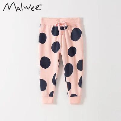

Детские повседневные штаны, милые розовые брюки для маленьких девочек, весна 2021, новые корейские детские брюки в горошек, одежда для маленьк...
