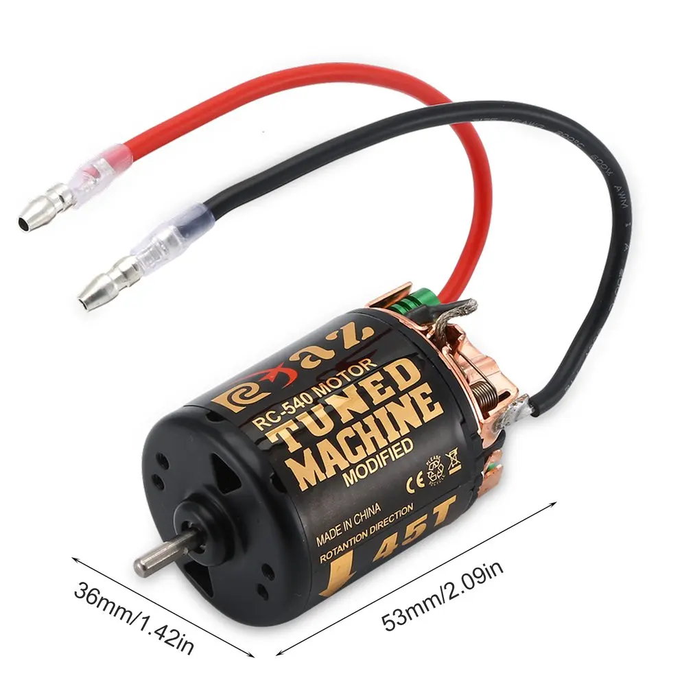 Щеточный двигатель RC 540 35T 45T 55T с контроллером скорости 320 водонепроницаемый ESC для