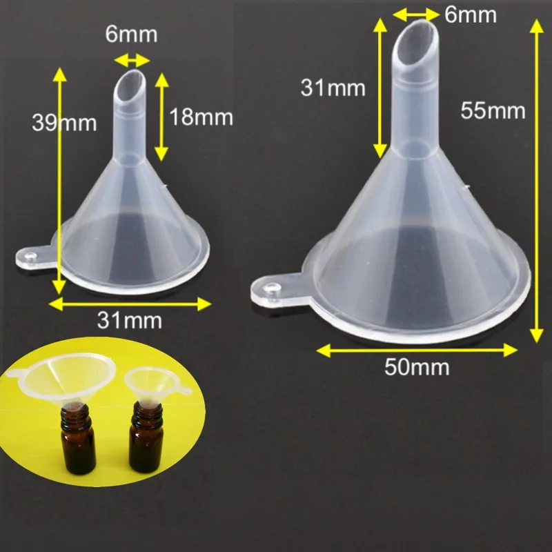 

30 Pcs Mini Plastic Separating Funnels for Perfume Liquid Oil Filling Empty Bottle Laboratory Tools School Experimental Supplies