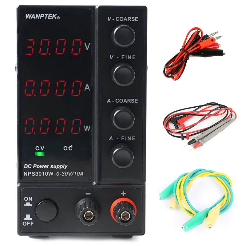 3010W 0.01V 0.001A NPS306W/3010 W/605 W/1203 W Регулируемый 30 V/60 V/120 V 3A 5A 6A 10A Регулируемый лабораторный импульсный источник питания постоянного тока 0,1 V/0.01A/0,01 W - Цвет: 3010W 0.01V 0.001A