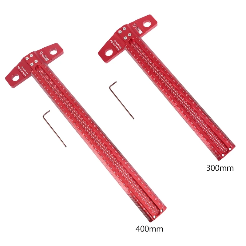 

Precision Marking T-Ruler Scriber Square Hole Gauge Aluminum Alloy Woodworking 6XDD