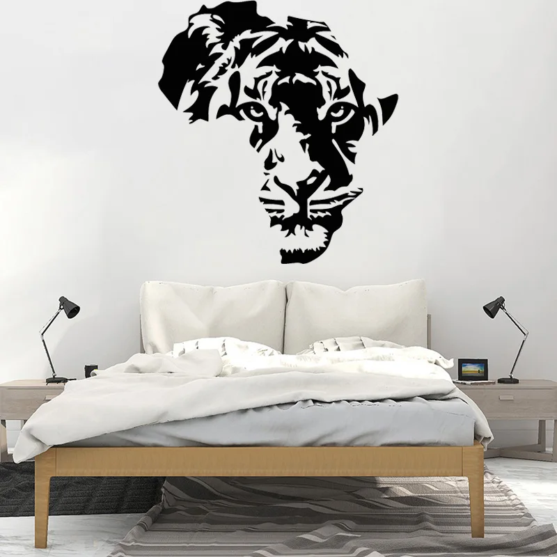 Детская комната наклейки на стену креативный тигр животное виниловая наклейка