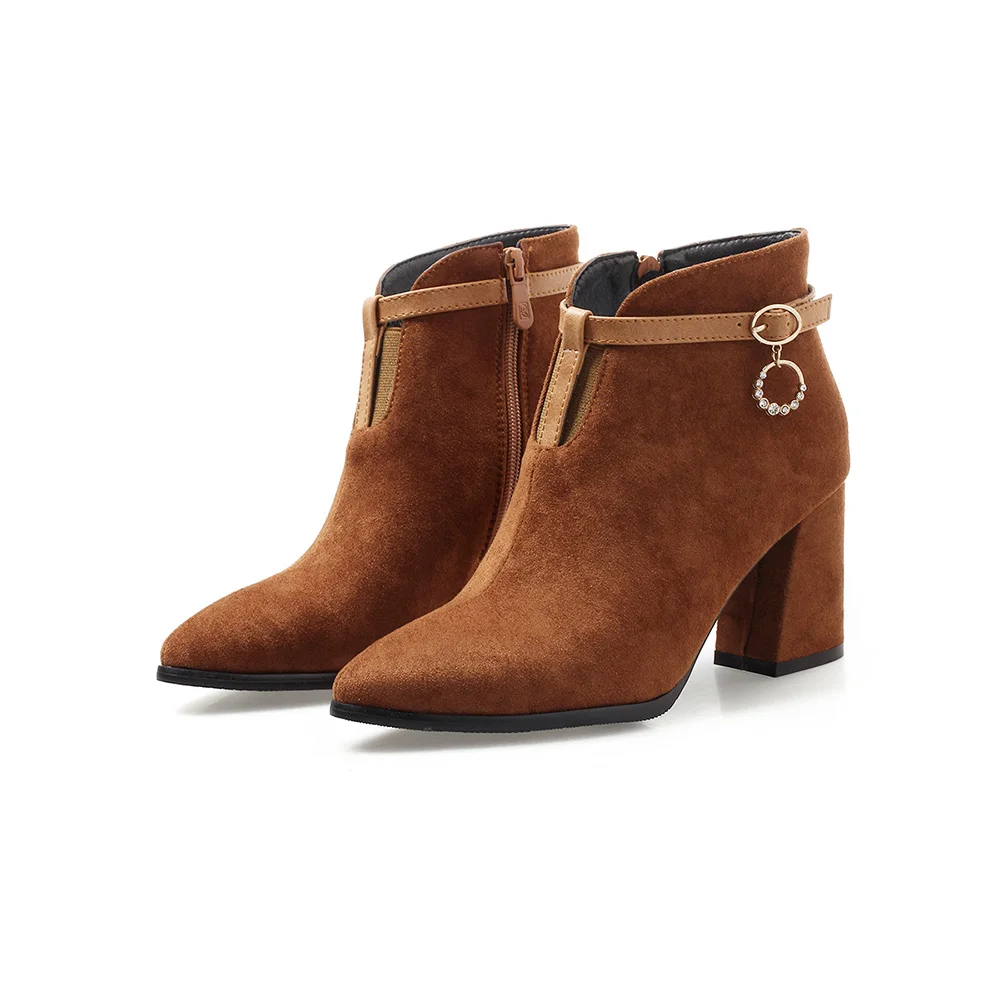 Женские ботильоны челси на каблуке 3 дюйма черные или абрикосовые Ботинки модель