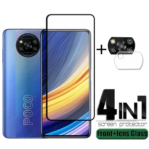 full cover glass for xiaomi poco x3 pro glass for poco x3 pro full screen protector for redmi note 9t poco x3 pro f3 lens glass free global shipping