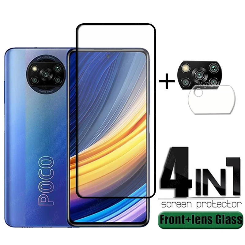 Стекло с полным покрытием для Xiaomi Poco X3 Pro стекло полная защита экрана Redmi Note 9T F3