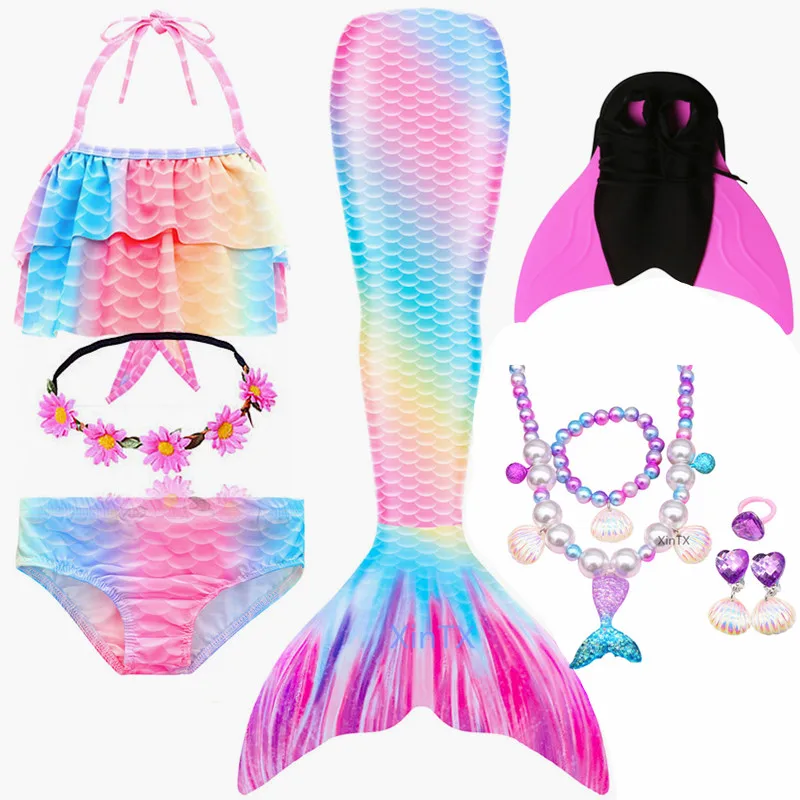 2020 Новое поступление Радужное розовое искусство с плавниками для детей