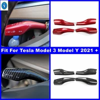 steering wheel gear shift paddles sequins cover trim for tesla model 3 2018 2022 model y 2021 2022 accessories car styling
