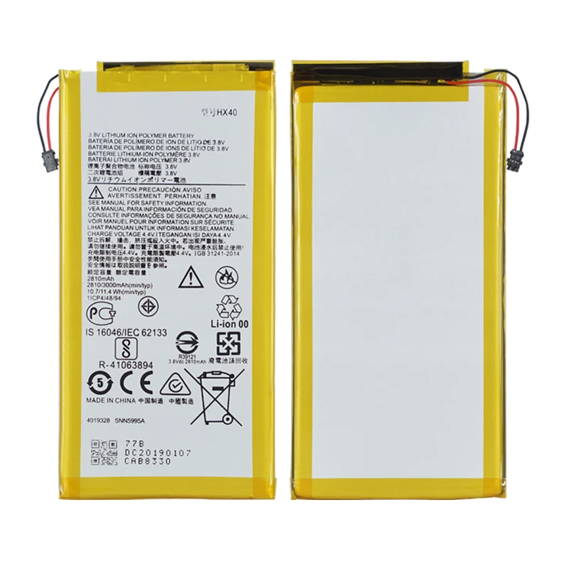 1x Новый 3000mAh 3 8 V запасной аккумулятор HX40 для Motorola MOTO X4 XT1900 1 2 3/6/7|Аккумуляторы