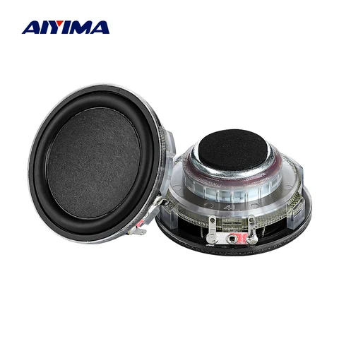 AIYIMA 2 шт. 2 дюймовый звуковой динамик 55 мм полный диапазон Частотный динамик 4 Ом 10 Вт конопляное волокно бассейна бас громкоговоритель для Harman картон