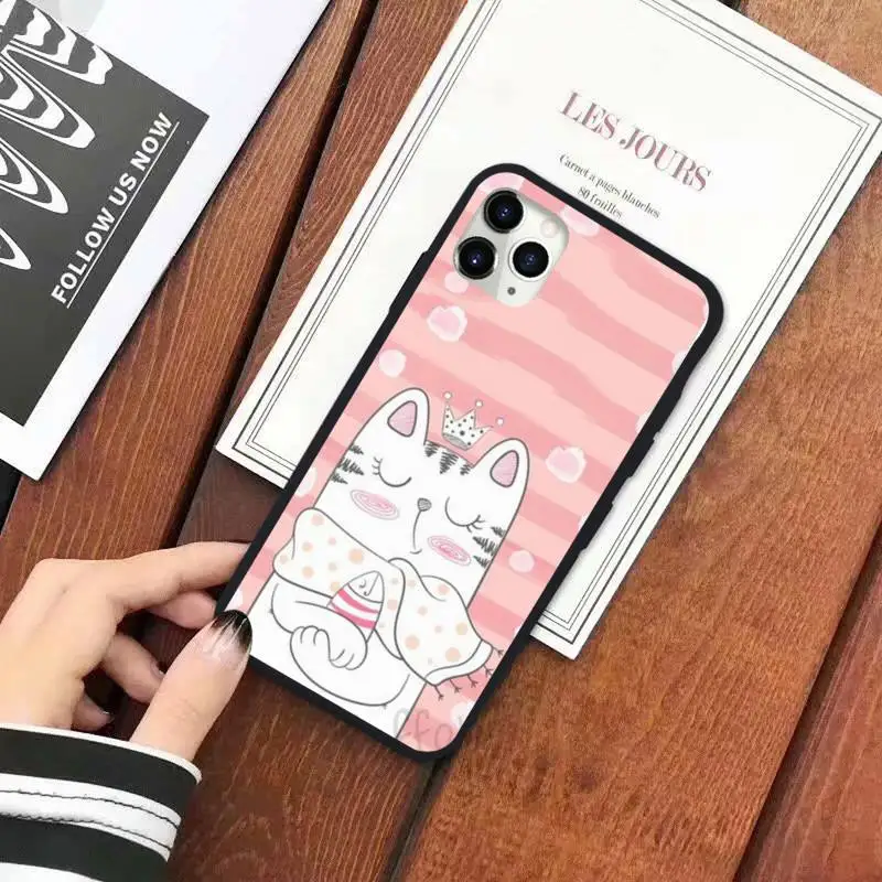 

Christmas Cartoon Deer pattern cover Phone Case for iPhone 11 12 pro XS MAX 8 7 6 6S Plus X 5S SE 2020 XR