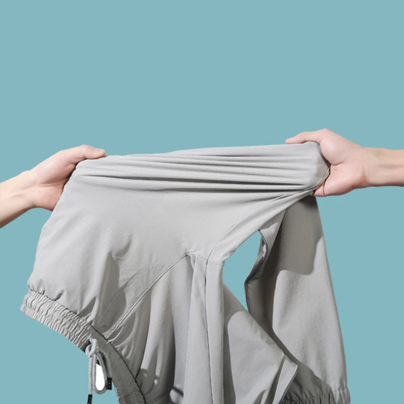 Уличные дышащие быстросохнущие брюки из ледяного шелка для мужчин и женщин пар