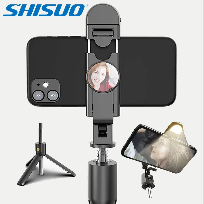 SHISUO K10S портативный монопод Штатив Blutooth селфи палка дистанционное управление для