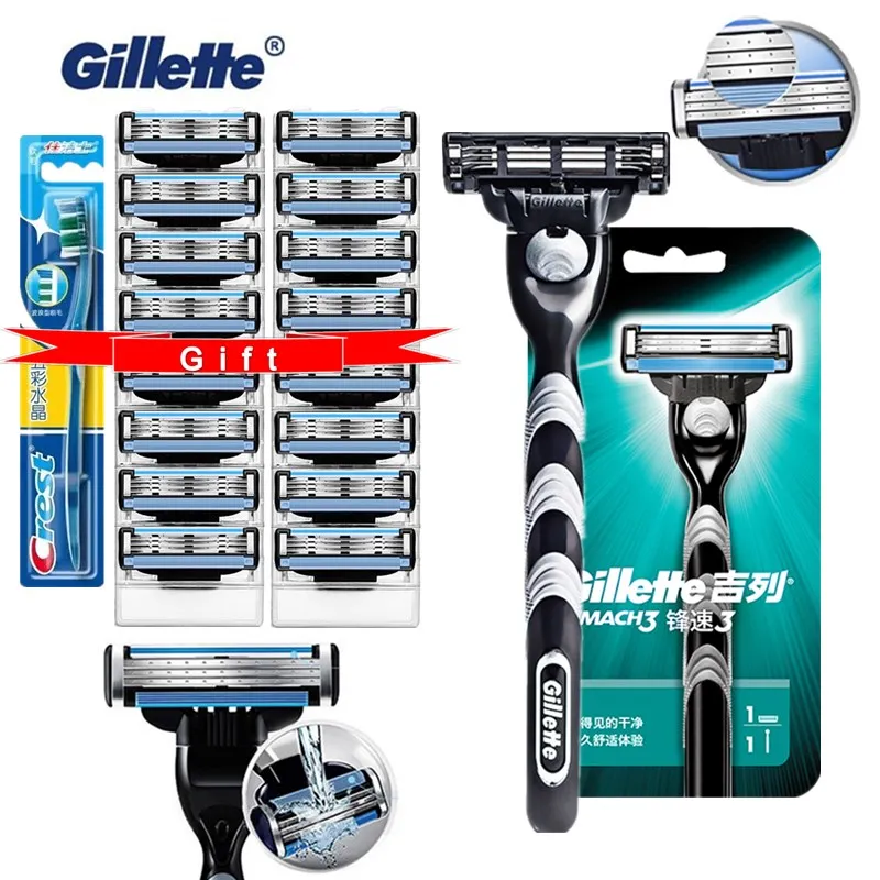 

Gillette Mach 3 Men Shaver Razor Blade Machine for Shaving Blade Mach 3 Cassettes for Shaving Blade for Gillette Get Gfit