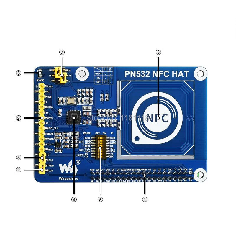 Raspberry pi pn532 шапка nfc | Компьютеры и офис