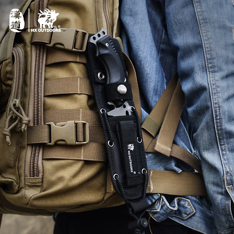 HX нож для выживания на открытом воздухе с тройником армейские охотничьи Прямые