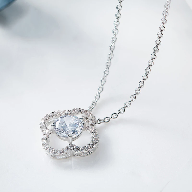Ожерелье Warme Farben с кристаллами Swarovski, женское ожерелье с четырехлистным клевером, инкрустированное Zicon, ожерелье, колье, ювелирное изделие, подарок для девочек