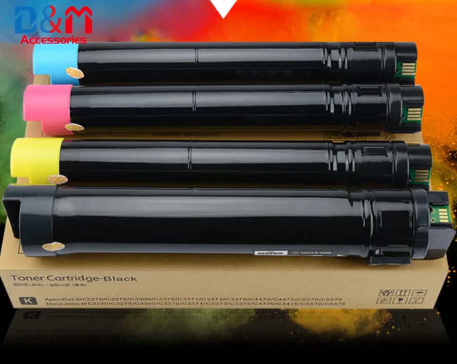 

1Set Compatible Toner Cartridge KCMY 360g 200g 500g 300g For Xerox Phaser 7525 3370 7530 7535 7545 7546 7556 7830 7835 7845 7855