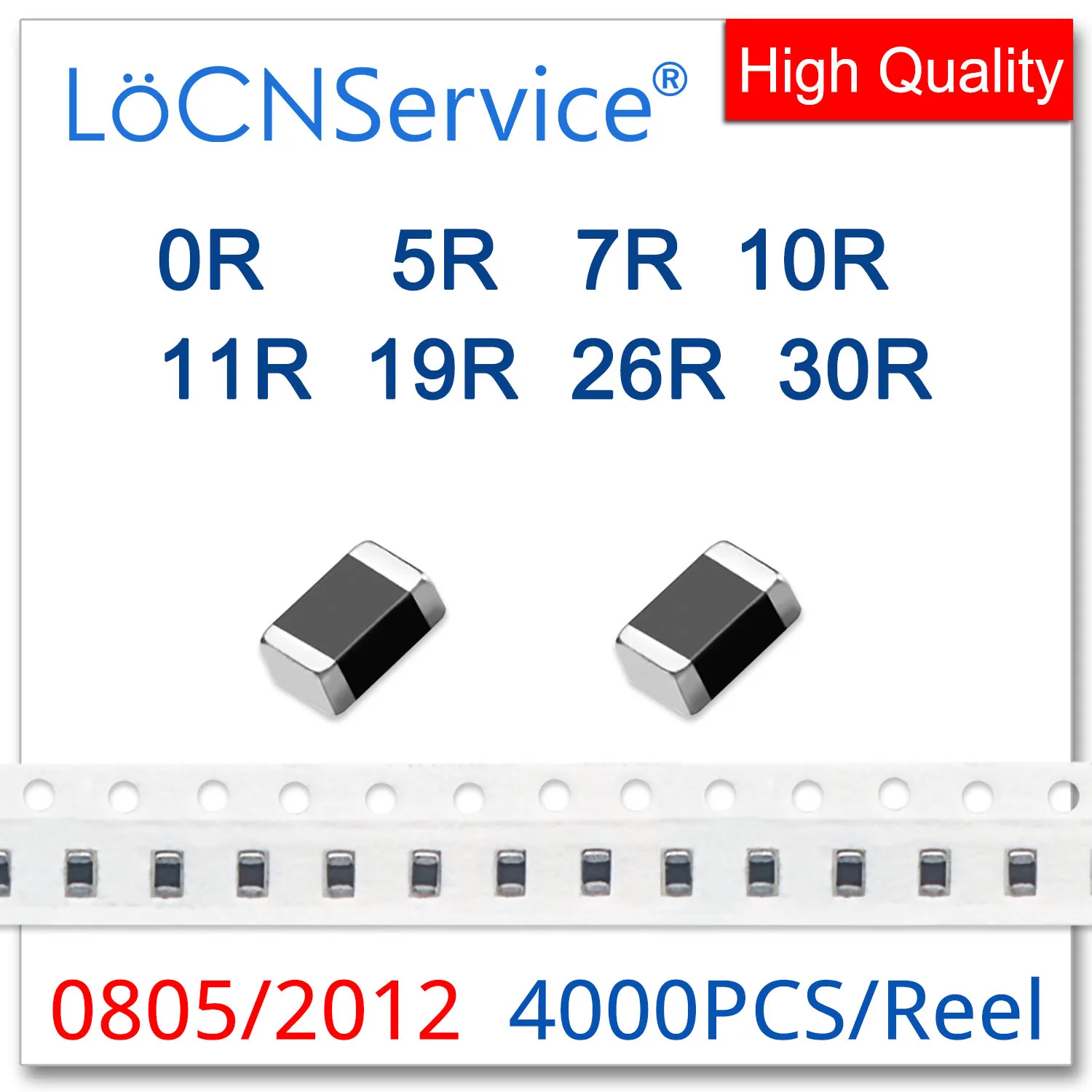 

LoCNService 0805/2012 100MHZ 4000PCS Multilayer Chip Ferrite Beads 0R 5R 7R 10R 11R 19R 26R 30R 25% High quality