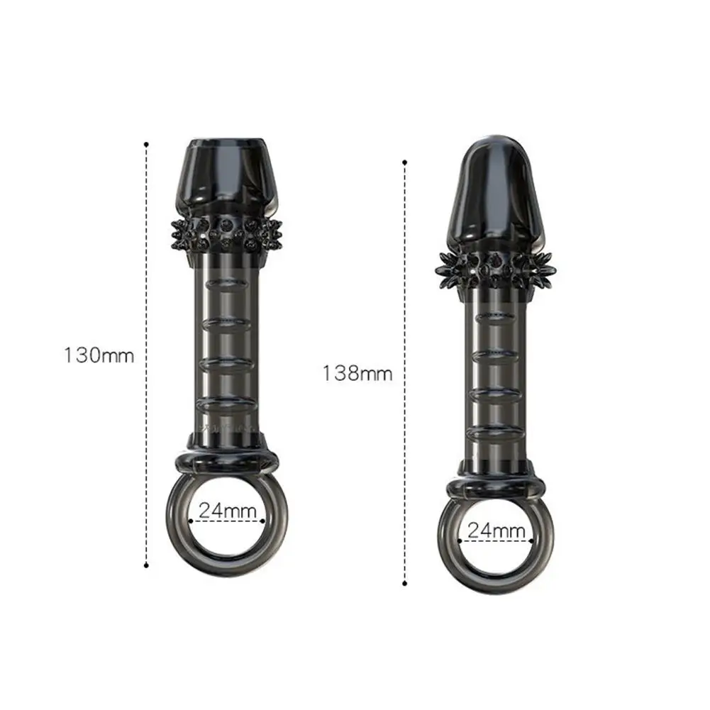 Movconly Reusable Silicon Condom with Spike Dotted Penis for Men Dildo Sheath Condoms Extender Sleeve Cock Cover Sex Toys | Красота и