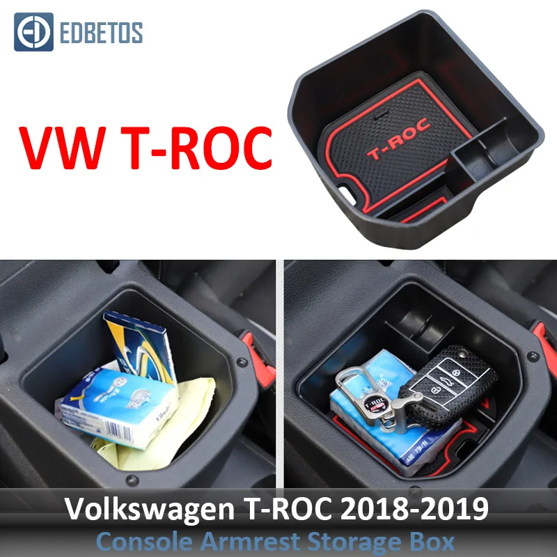 Подлокотник для хранения перчаток для Volkswagen VW T-ROC центральная консоль Органайзер лоток T-ROC аксессуары для интерьера