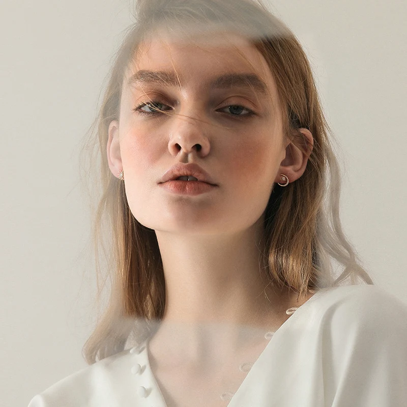 Модные асимметричные серьги в виде Луны и звезды для женщин девушек ювелирные