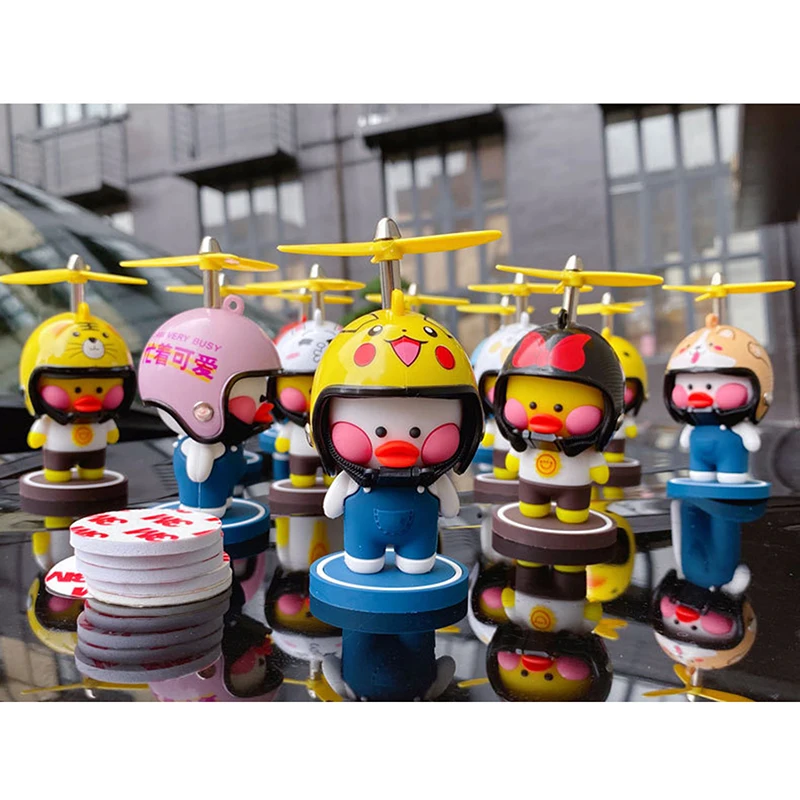

Car Goods Gift Broken Wind Helmet Small Yellow Duck Car Decoration Accessories Wind-breaking Wave-breaking Duck Cycling Decor