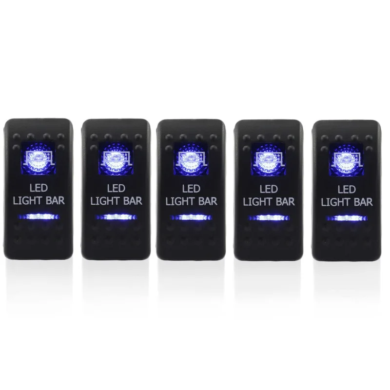Iztoss 5 шт. Авто Синий светодиодный светильник лампы кулисный переключатель для