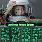 1 шт. светящиеся наклейки для татуировок для Детей Космический мультипликационный временный ребенок светящаяся паста на лице рука ноги тело искусство поддельные татуировки наклейки