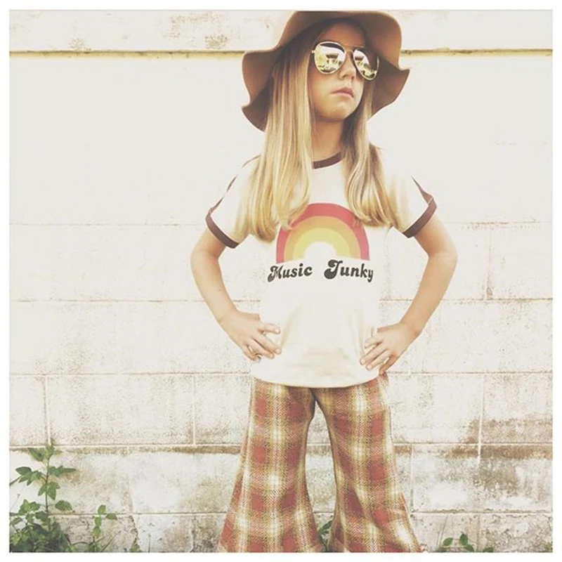 Детская футболка с радужным принтом коротким рукавом | Мать и ребенок