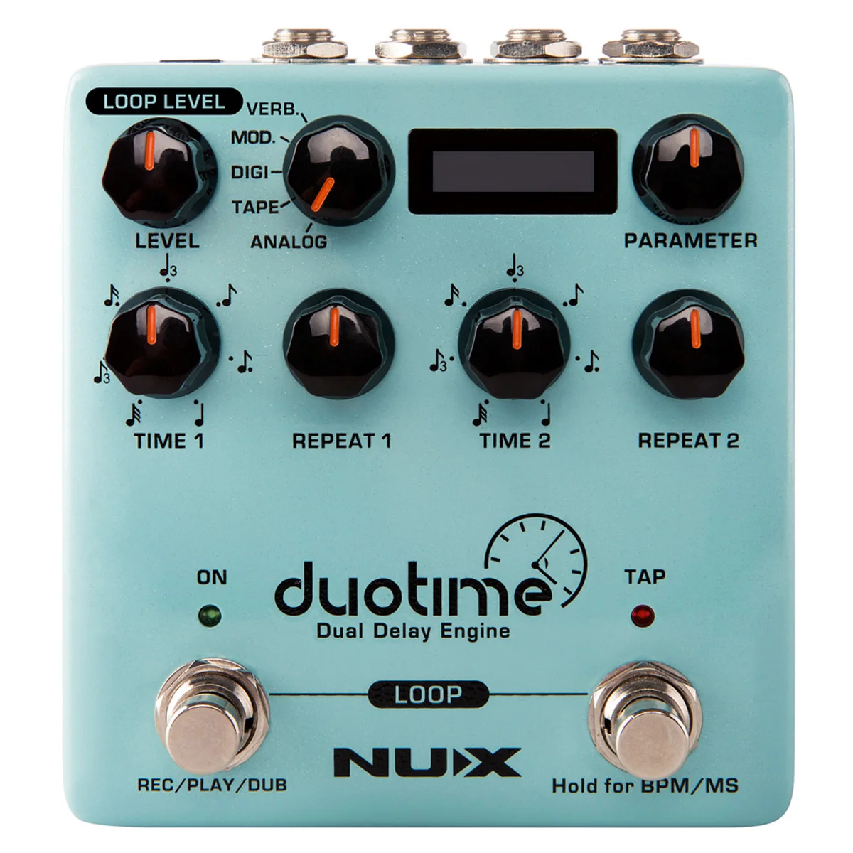 

NUX NDD-6 Duotime Stereo Delay Pedal with Independent Time,Analog delay,tape echo,digital delay,modulation delay,verb delay