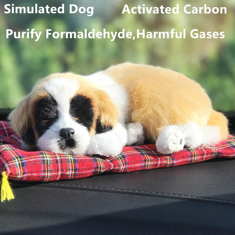 

Украшение для автомобиля, подсвечивающее украшение для собаки, плюшевые собаки, имитация головы встряхивания, игрушка для сна, бамбуковый у...