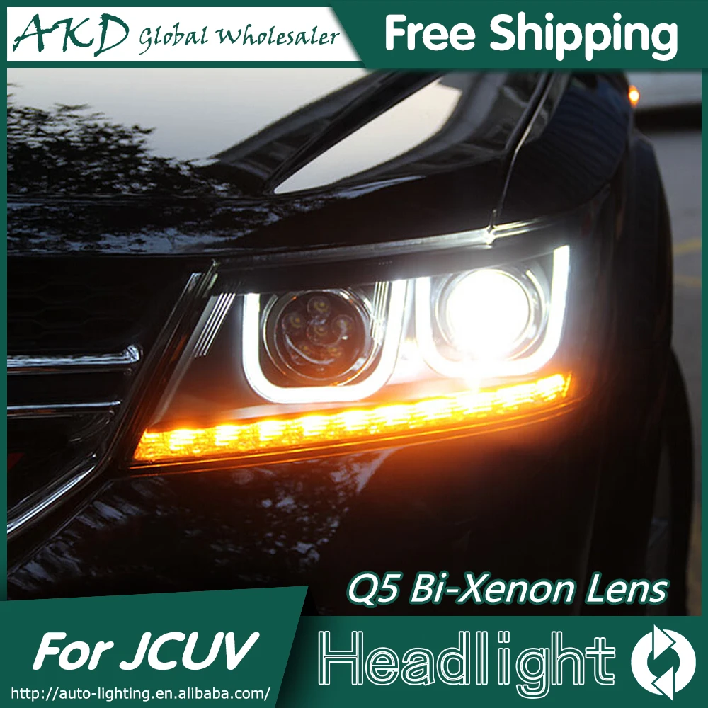 Автомобильные фары AKD для Fiat Freemont 2012-2015 Dodge Journey JCUV светодиодный ные DRL
